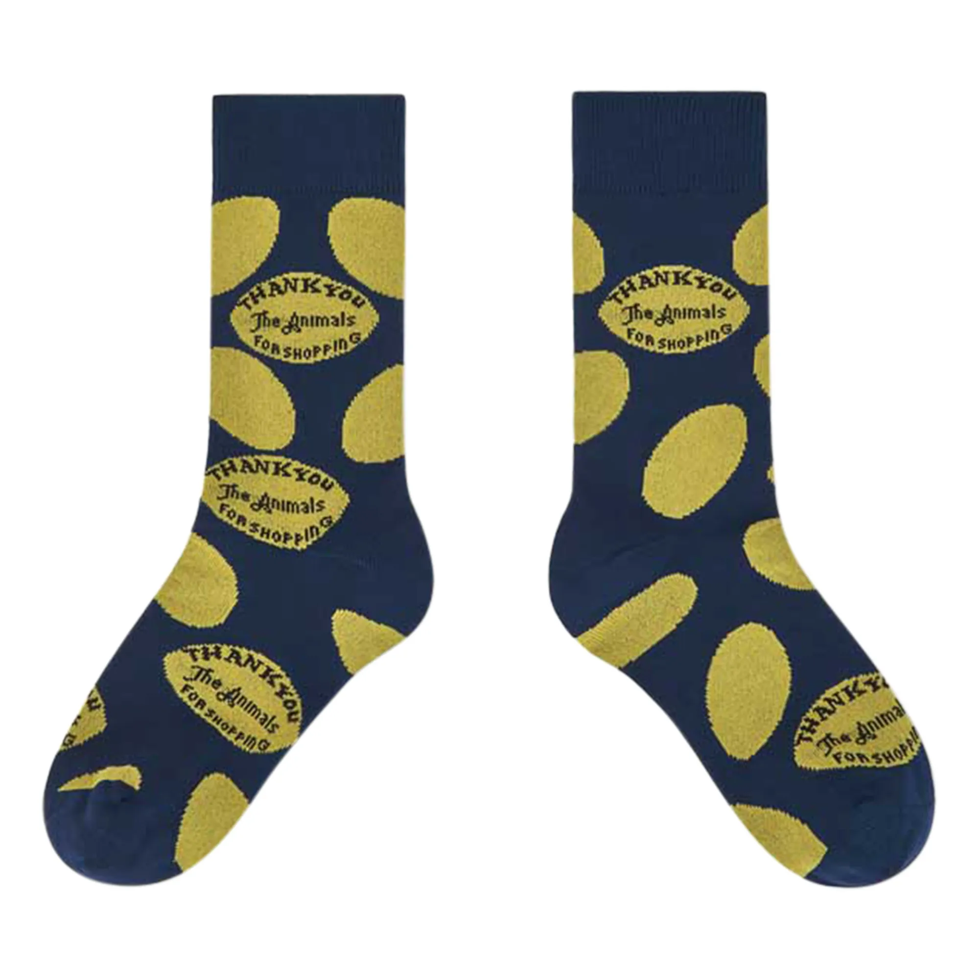 The Animals Observatory Navy Blue Skunk Socks