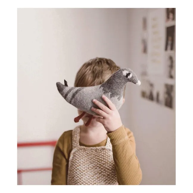Pigeon Soft Toy | Light grey