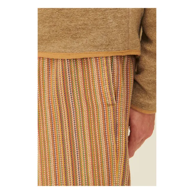 Jay Striped Shorts | Orange