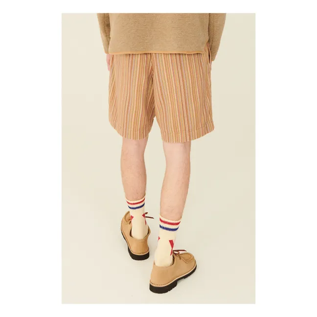 Jay Striped Shorts | Orange