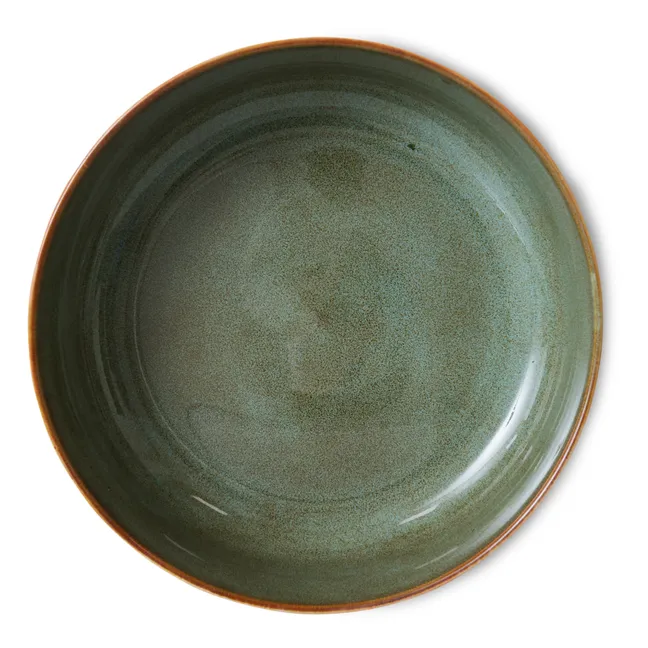 Stoneware salad bowl | Beige