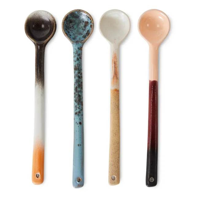 Stoneware spoons - Set of 4