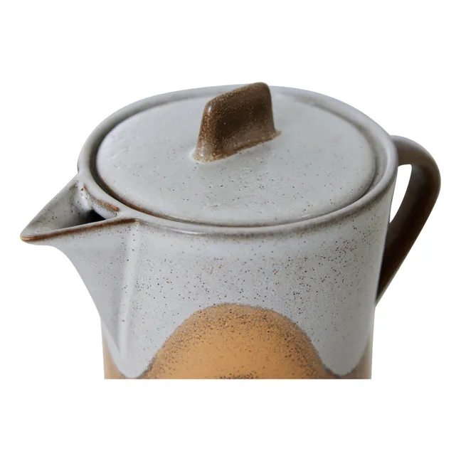 Stoneware teapot | Marron glac