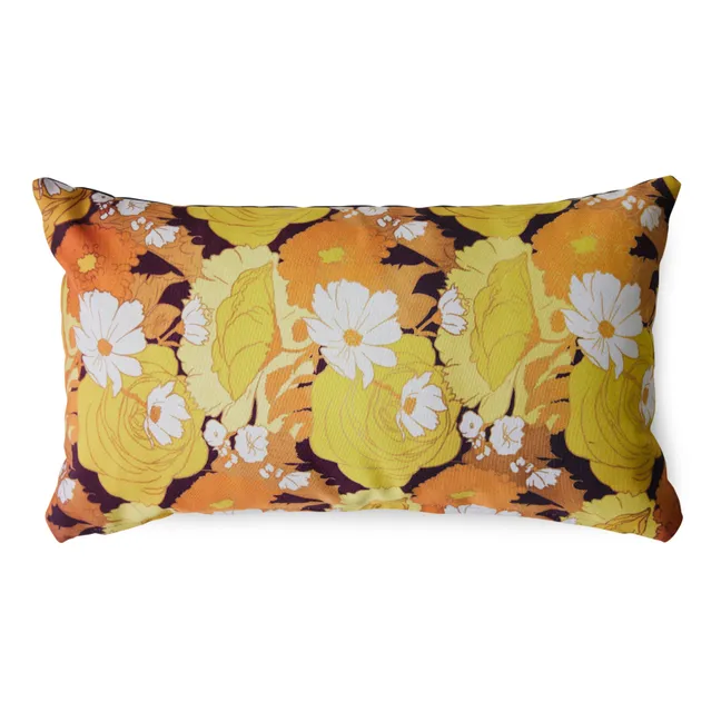 Bloom printed cushion | Yellow