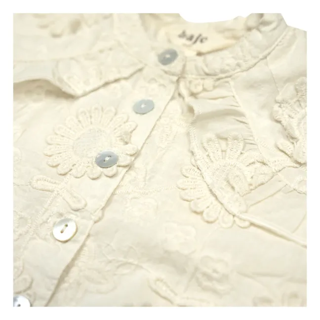 Neale Embroidered Blouse | Cream
