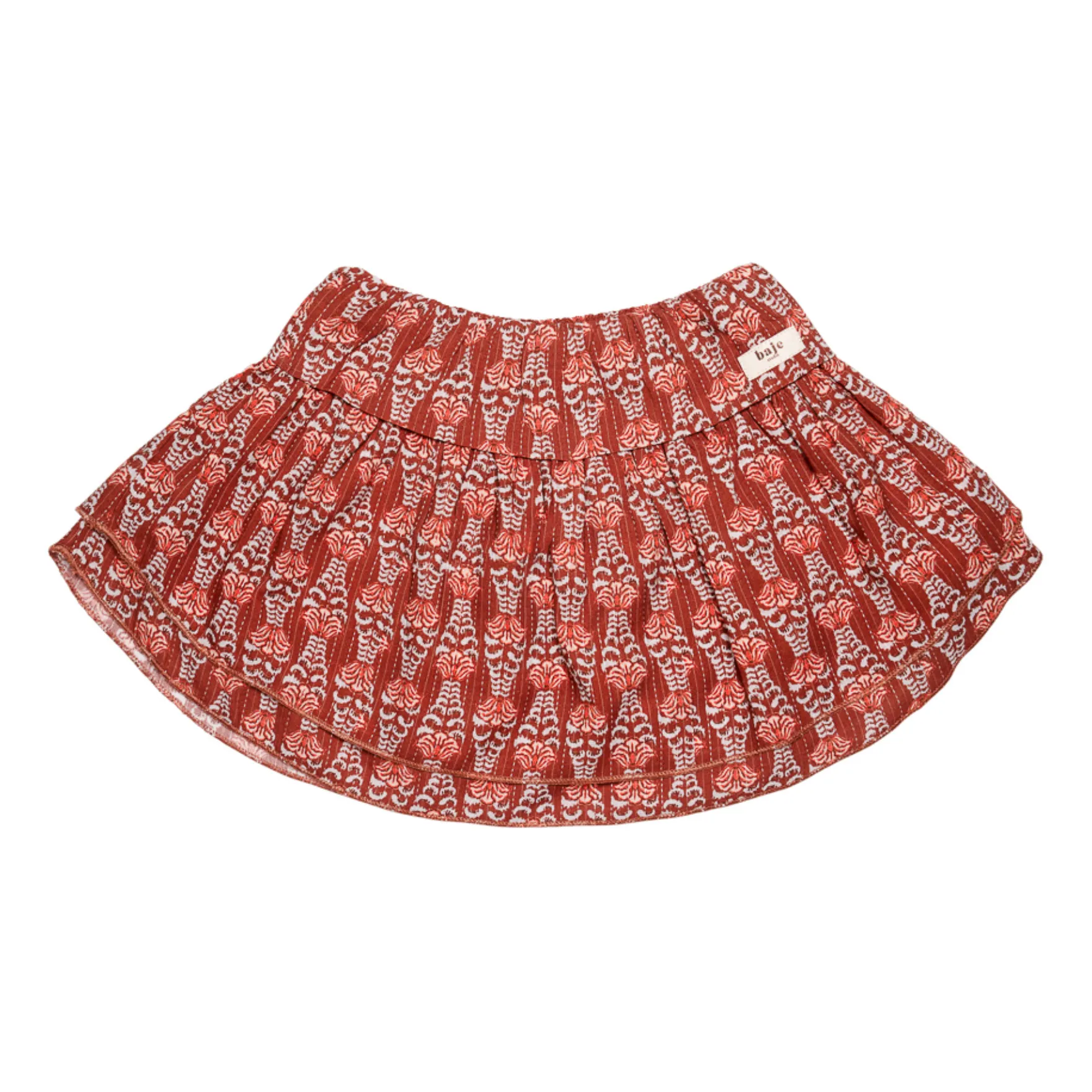 Baje Studio Rouge Brun Springs Woven Skirt