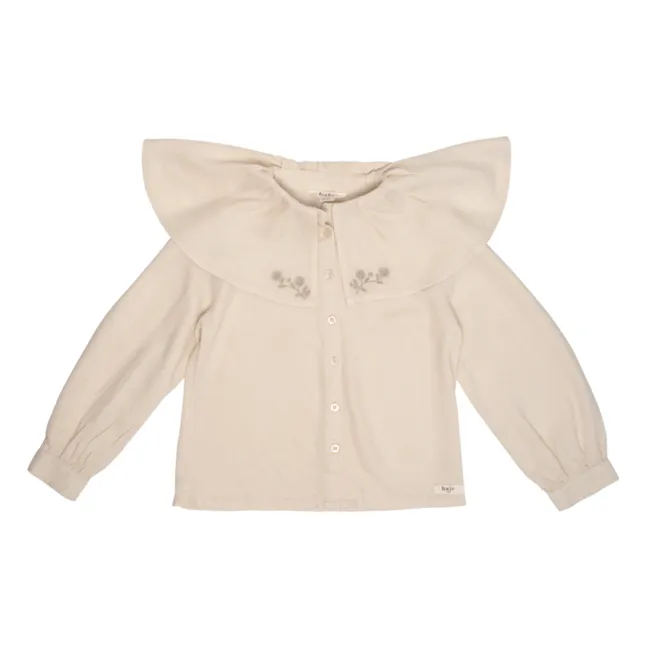 Ruby Embroidered Blouse | Sand