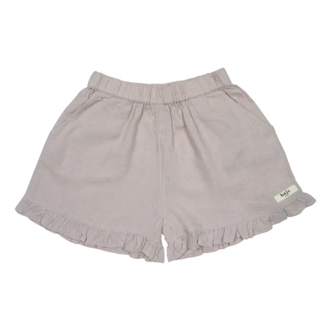 Maria Embroidered Shorts  | Lilac