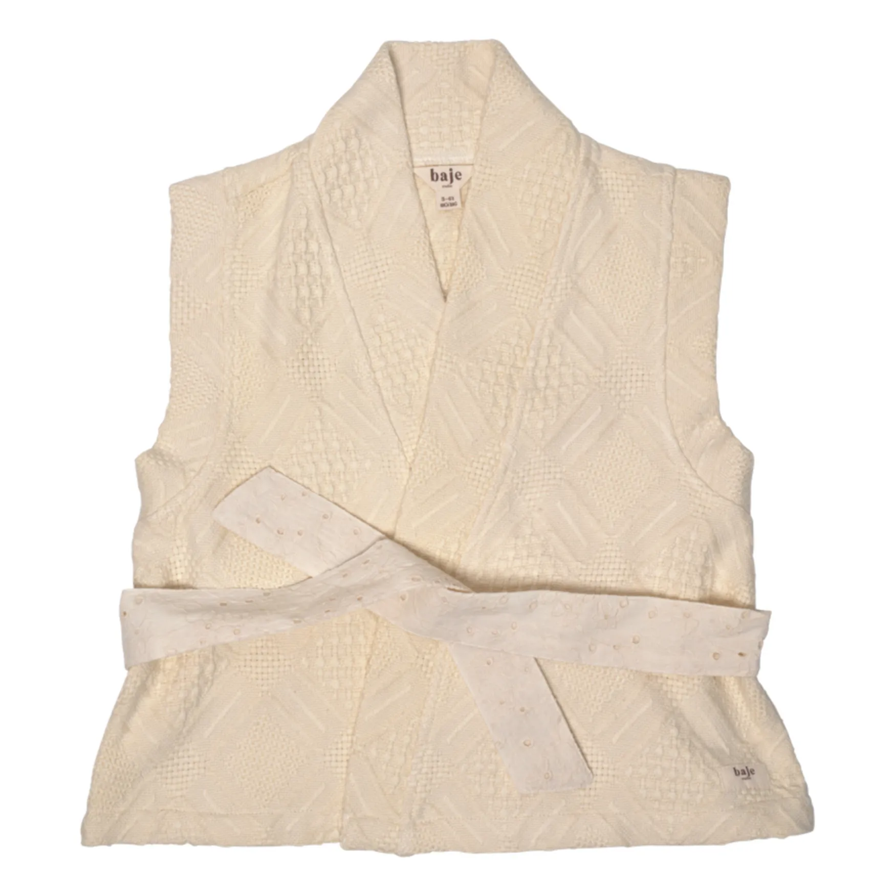 Baje Studio Cream Amanta Sleeveless Vest