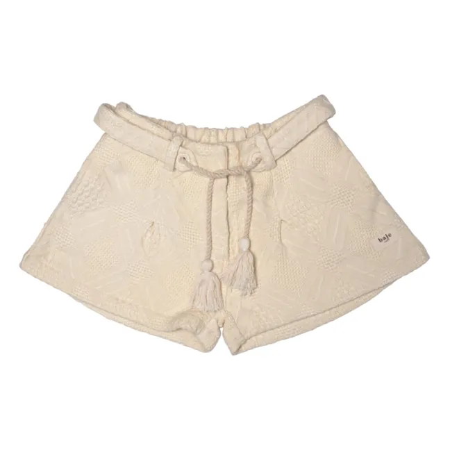Yula Shorts Gewebt | Cremefarben