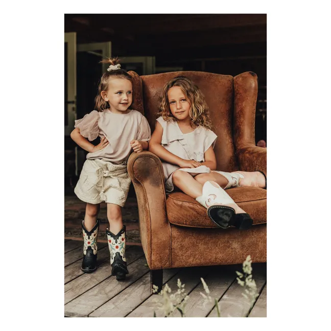 Yula Shorts Gewebt | Cremefarben