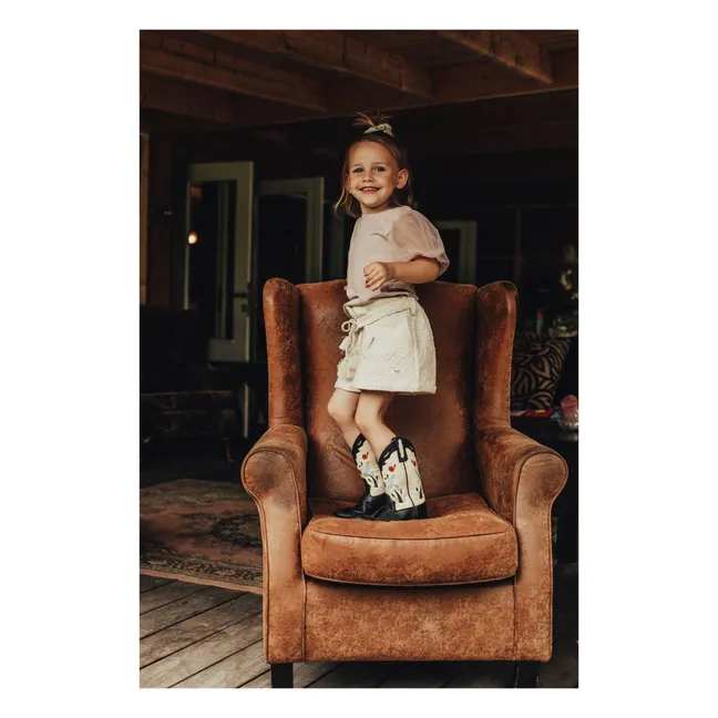Yula Shorts Gewebt | Cremefarben