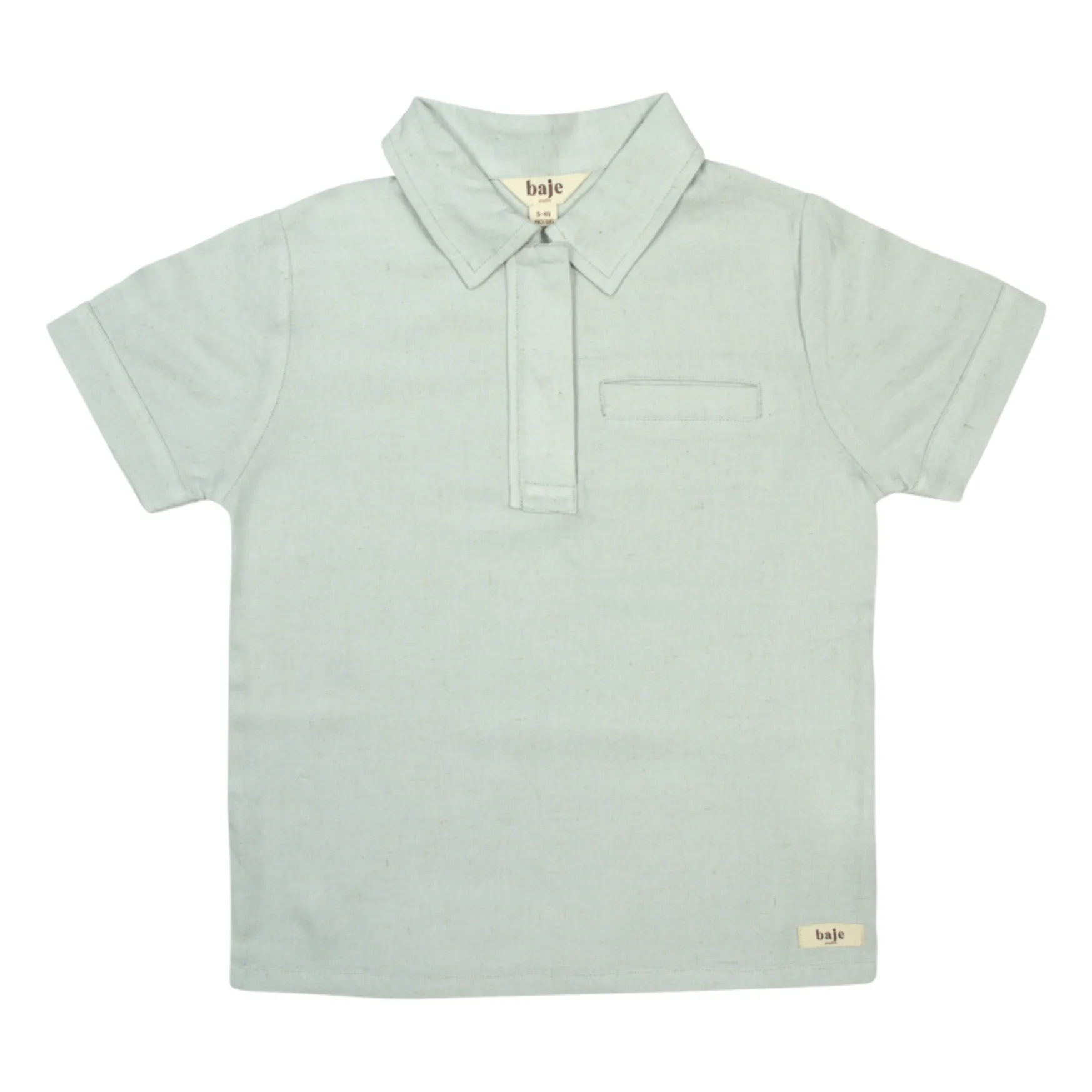 Baje Studio Light Blue Polo Lion Linen