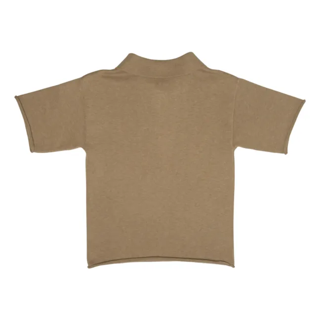 Mackay Cashmere Polo | Taupe brown