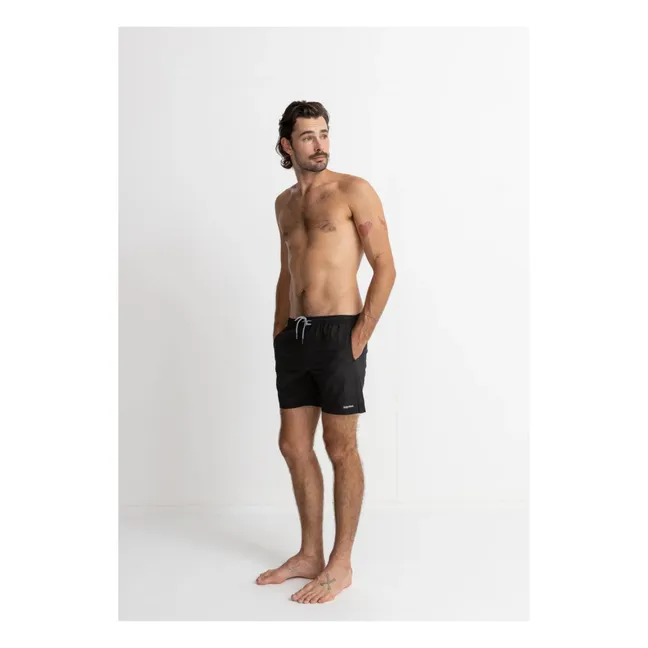 Classic Recycled Fiber Swim Shorts | Black