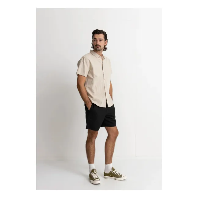 Blusa clásica de lino | Arena
