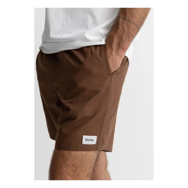 Classic Linen Shorts | Chocolate