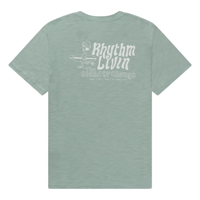 T-shirt Livin Slub | Vert d'eau