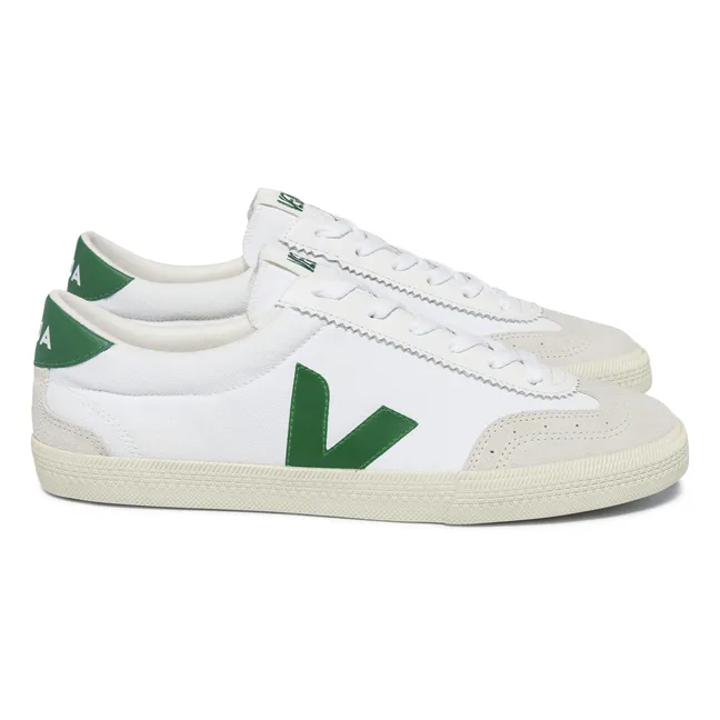 Volley Canvas Sneakers | Emerald green