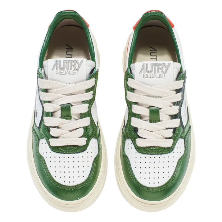 Sneakers Kids Medalist Low Leder Zweifarbig | Grün- Produktbild Nr. 2