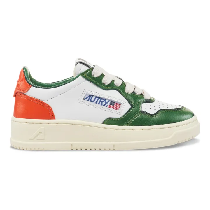 Sneakers Kids Medalist Low Leder Zweifarbig | Grün- Produktbild Nr. 0