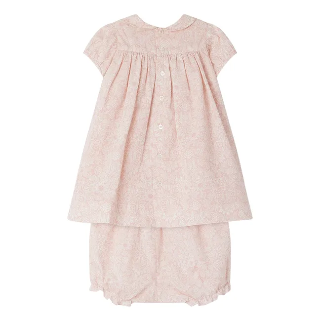 Joyeuse Liberty Smocked Dress | Powder pink