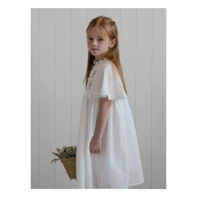 Robe Flossie Brodée | Blanc