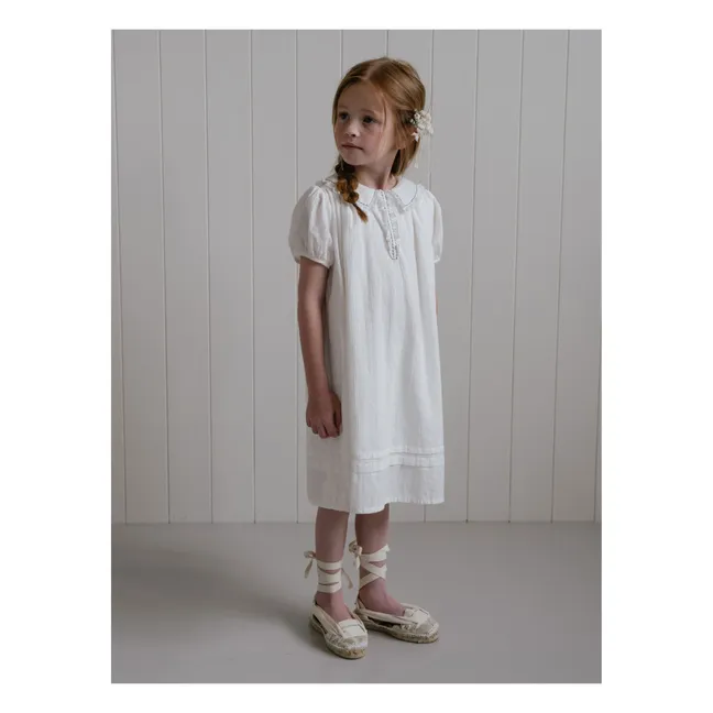Vestido bordado Uriel | Blanco