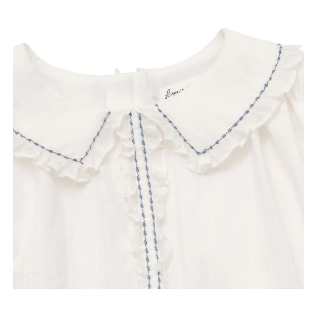 Vestido bordado Uriel | Blanco