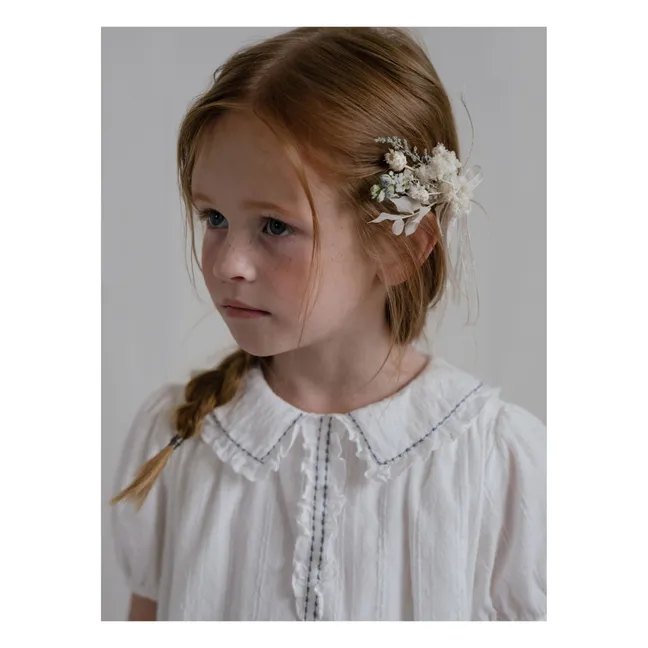 Vestido bordado Uriel | Blanco