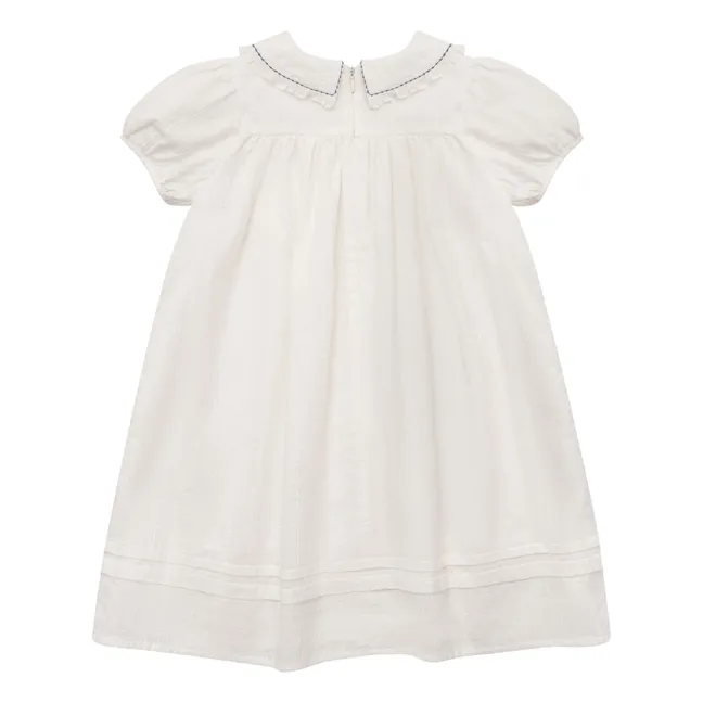 Vestido bordado Uriel | Blanco