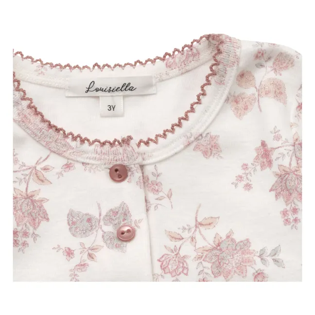 Pyjama Poenia Fleuri | Vieux Rose