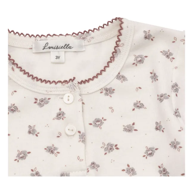 Pijama Floral Perbena | Crudo