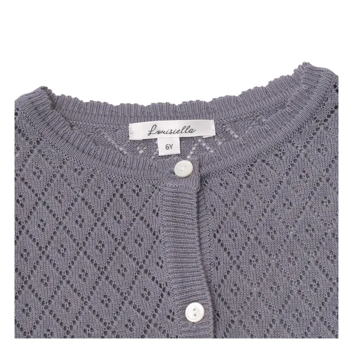 Cardigan Lupine Maille | Violet- Image produit n°3