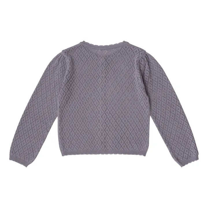 Cardigan Lupine Maille | Violet- Image produit n°5