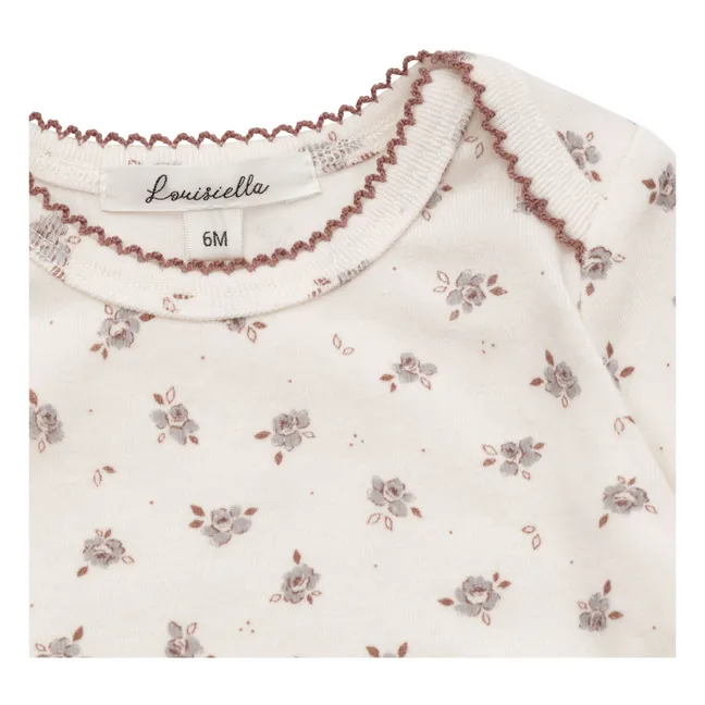 Pijama para bebé Perbena Floral | Crudo