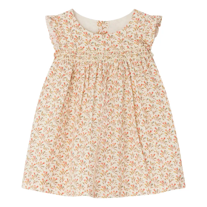 Vestido floral Clothibis | Beige- Imagen del producto n°0