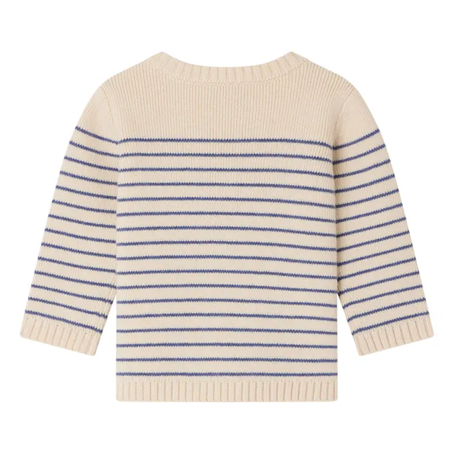 Aleksi Wool Sailor Sweater | Navy blue
