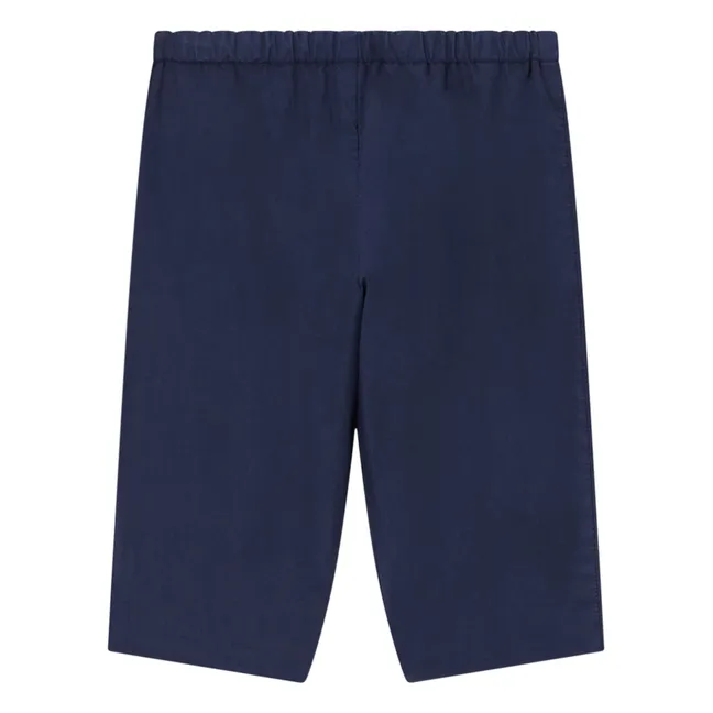 Pantalon Dandy Popeline | Bleu marine