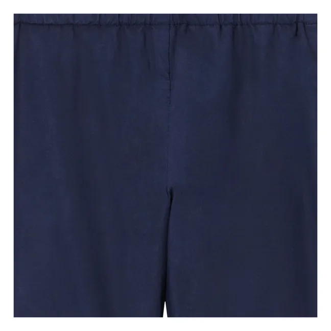 Dandy Popeline Pants | Navy blue