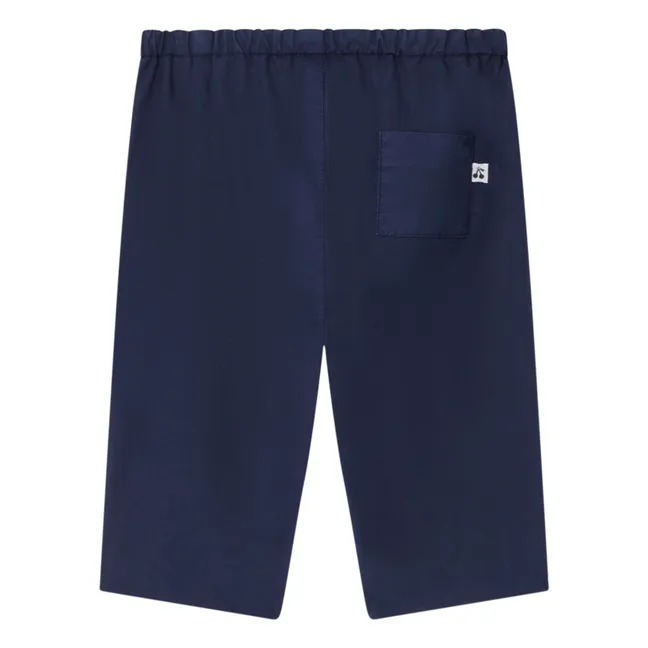 Pantalon Dandy Popeline | Bleu marine