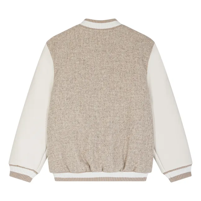 Darmouth Wool Bomber | Taupe brown