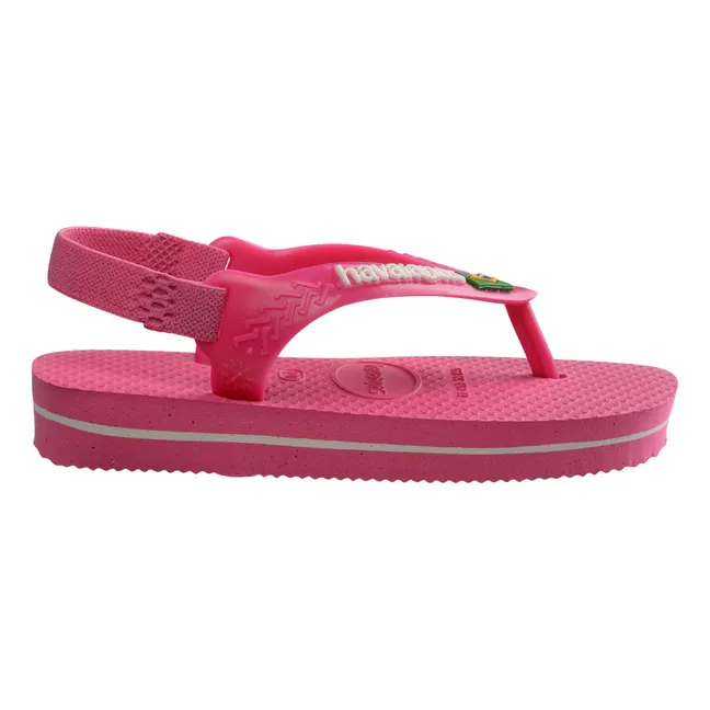 Tongs Baby Brasil Logo | Rose
