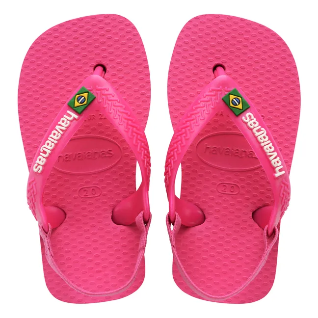 Baby Brasil Logo flip-flops | Pink