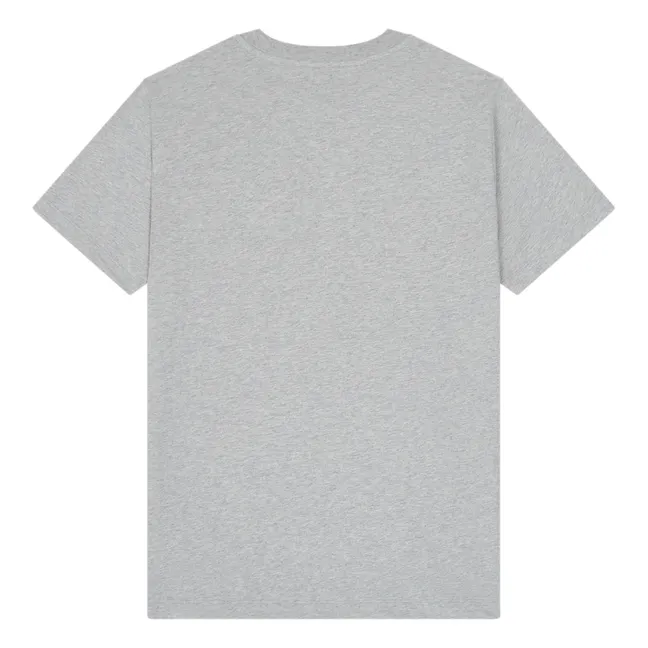 Camiseta Duck Patch de algodón ecológico | Gris Jaspeado