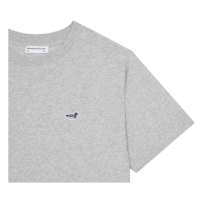 T-shirt Duck Patch Coton Bio | Gris chiné