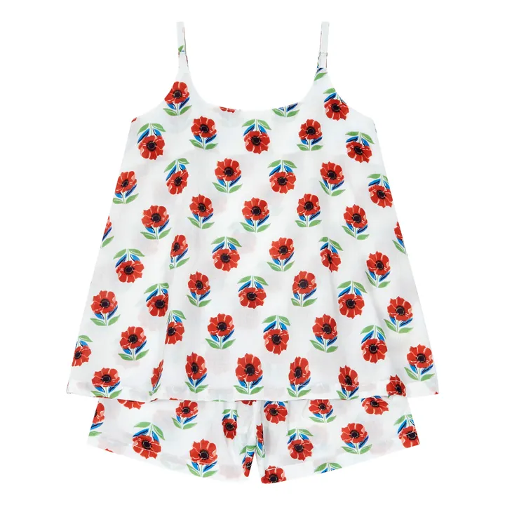 Anémonas de tiras de pijama | Rojo- Imagen del producto n°2