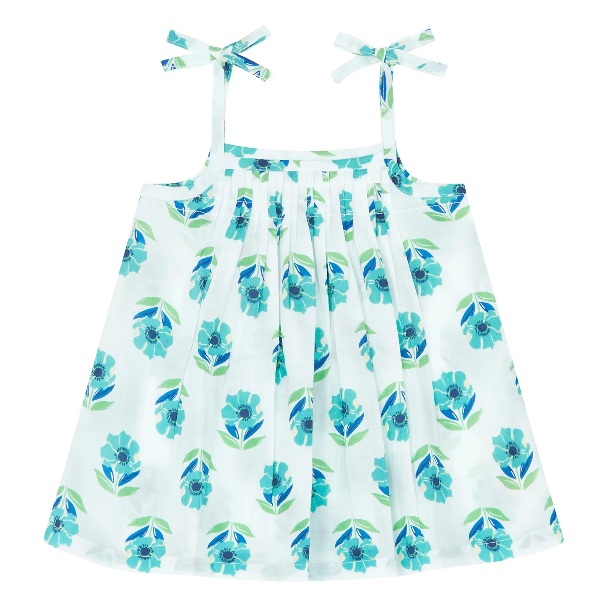 Lucas Du Tertre Light Blue Anemone Violet Strapless Dress