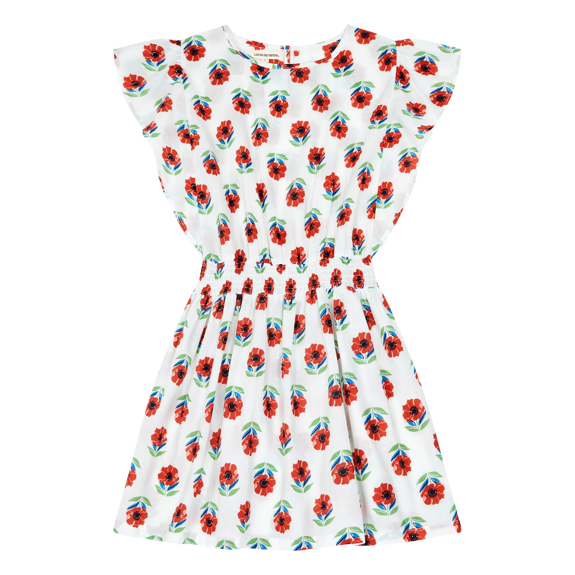 Lucas Du Tertre Red Moïse Anemone Dress