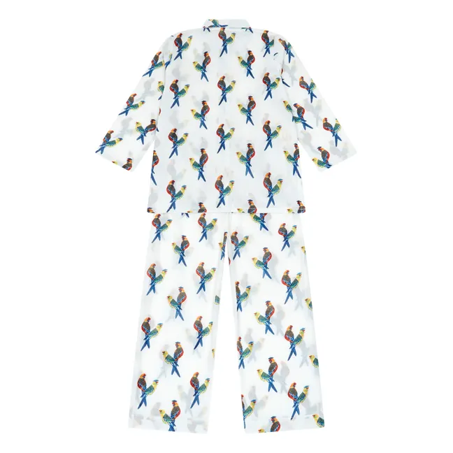 Pyjama Vögel | Weiß
